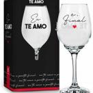 Taca vinho - te amo e ponto brasfoot
