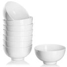 Taças de cereais DOWAN 300ml em cerâmica branca, conjunto de 8 para arroz