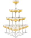 Taças de champanhe de plástico DORONAN, 20 unidades, 210 ml, acrílico Taças de champanhe de plástico DORONAN, 20 unidades, 210 ml, acrílico