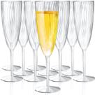 Taças de champanhe de plástico Potchen 180mL (48 peças)