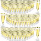 Taças de champanhe Gerrii 300 unidades de plástico 130 ml transparentes descartáveis Taças de champanhe Gerrii 300 unidades de plástico 130 ml transparentes descartáveis