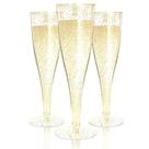 Taças de champanhe Prestee 24 Gold Plastic descartáveis x24 Taças de champanhe Prestee 24 Gold Plastic descartáveis x24