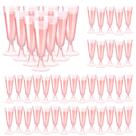 Taças de champanhe SUREHOME, plástico rosa, 160 ml, pacote com 40 unidades, descartáveis