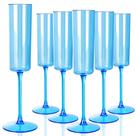 Taças de champanhe YOUBET Blue Plastic 180 ml (pacote de 24) Taças de champanhe YOUBET Blue Plastic 180 ml (pacote de 24)