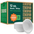 Taças de papel Stack Man 350 ml 100% compostáveis, 1000 unidades