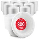 Taças de plástico Stock Your Home 800 unidades, 350 ml, brancas (12 onças)