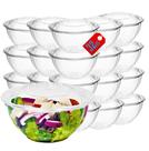 Taças de salada Mr Miracle Clear Plastic 946 ml com tampas de encaixe x50 Taças de salada Mr Miracle Clear Plastic 946 ml com tampas de encaixe x50