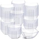 Taças de servir de plástico Sliner 100 unidades de 240 ml para festas transparentes Taças de servir de plástico Sliner 100 unidades de 240 ml para festas transparentes