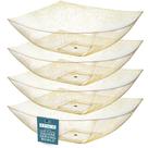 Taças de servir Posh Setting Gold Glitter Plastic 1,9 L, pacote com 4