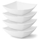 Taças de servir Posh Setting White Plastic 950 ml, pacote com 4