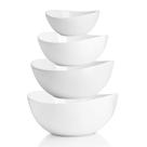 Taças de servir Sweese Porcelain 300-500-800-1200ml brancas x4