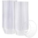 Taças de sobremesa PLASTICPRO, plástico rígido, 180 ml, pacote transparente com 100