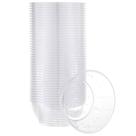 Taças de sobremesa PLASTICPRO, plástico rígido, 180 ml, pacote transparente com 50