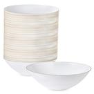 Taças de sopa PLASTICPRO White Plastic 470 ml (40 unidades) com borda dourada