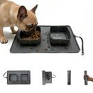 Taças de viagem para cães PICCYIN 600 ml, silicone 2 em 1 sem BPA