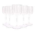 Taças De Vinho De Acrílico Cristal 260ml 15 Unidades Drinks Premium Festas, Tinto, Suave, Seco