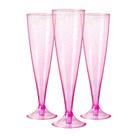 Taças de vinho Homy Feel Pink Glitter 150mL, pacote com 30 unidades descartáveis