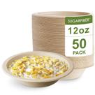 Taças descartáveis Taças de papel redondas de 350 ml sem PFAS Harvest Pack