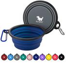 Taças dobráveis para cães Rest-Eazzzy Large, pacote com 2 mosquetões