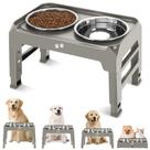 Taças elevadas COMESOON, suporte elevado ajustável de 1,5 L para cães