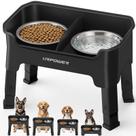 Taças elevadas para cães URPOWER Mess Proof com 4 ajustes de altura.