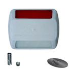 TACHA SINALIZAÇÃO COM PARABOLT - CONDUZ - BI DIRECIONAL - CORPO BRANCO - REFLETIVOS BRANCO E VERMELHO - 100x79x22 MM TACHA SINALIZAÇÃO COM PARABOLT - CONDUZ - BI DIRECIONAL - CORPO BRANCO - REFLETIVOS BRANCO E VERMELHO - 100x79x22 MM