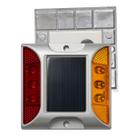 Tacha Sinalizador Solar Led Sinalizaçao Viaria Olho de Gato Rodovia Transito Estrada Obra Pavimentaçao Rua Segurança