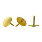 Tachinha Percevejo Latonado Dourado Com 100 Peças 10X08mm