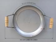 Tacho Borda Alta Frigideira 32cm Profissional Wok Tipo Disco de Arado Tacho Borda Alta Frigideira 32cm Profissional Wok Tipo Disco de Arado