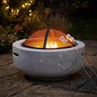 Tacho Churrasqueira Grande 60cm Fogueira De Chão Jardim Varanda Gourmet Lareira Portátil Camping Top
