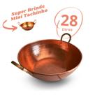 Tacho de cobre 28 Litros com alças de Bronze