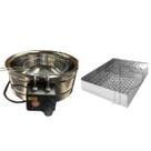 Tacho Elétrico Fritadeira 4 Litros Aço Inox Com Secador de Salgados