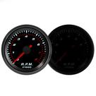 Tacômetro Automotivo Com Lente Fumê De 52mm, 0-8000 RPM, LED Branco E Luz Vermelha Para 1-8
