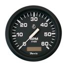 Tacômetro Euro Tach/hour 6000 Gas Inboard Black