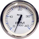 Tacômetro Faria Chesapeake Branco SS 434 4.000 RPM Diesel