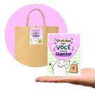 Tag Cartão de Agradecimento Pacote com 100 Peças Tam. 7,5 x 10,5 cm