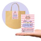 Tag Cartão de Agradecimento Pacote com 100 Peças Tam. 7,5 x 10,5 cm
