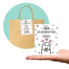 Tag Cartão de Agradecimento Pacote com 100 Peças Tam. 7,5 x 10,5 cm