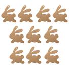 Tag Coelho de Páscoa Kraft - 10 Unidades