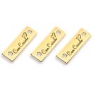 Tag de Metal Decorativa 2.4x0.8 cm Feito a Mão Dourada 10 Un Tag de Metal Decorativa 2.4x0.8 cm Feito a Mão Dourada 10 Un