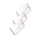 Tag Decorativa Acrílicas 3.0x1.0 cm Com Carinho Prata Espelhado 10 Un