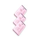 Tag Decorativa Acrílicas 3.0x1.0 cm Feliz Aniversário Rose Espelhado 10 Un