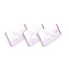 Tag Decorativa Acrílicas 3.0x1.0 cm Feliz Ano Novo Prata Espelhado 10 Un