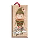 Tag Decorativa Pendurar Na Árvore De Natal Gnomo Fofo Frase Motivacional Acredite Enfeite Natalino Em MDF