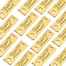 Tag Metal Decorativa 2.4x0.8 cm Produto Artesanal Dour 10Un