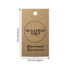 Tag personalizada com logo em papel Kraft