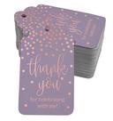 Tags de Papel Foil "Obrigado por Celebrar Comigo" Aniversário - Inkdotpot