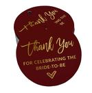 Tags de Papel para Chá de Noiva "Obrigada por Celebrar" com Foil - Inkdotpot