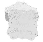 Tags de Presente Formato Colchete "Happy Birthday" com Foil para Lembrancinhas - Inkdotpot