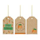 Tags Decorativa - Kraft Cenoura - 5 x 8 cm - 12 unidades - Cromus Páscoa - Rizzo Tags Decorativa - Kraft Cenoura - 5 x 8 cm - 12 unidades - Cromus Páscoa - Rizzo